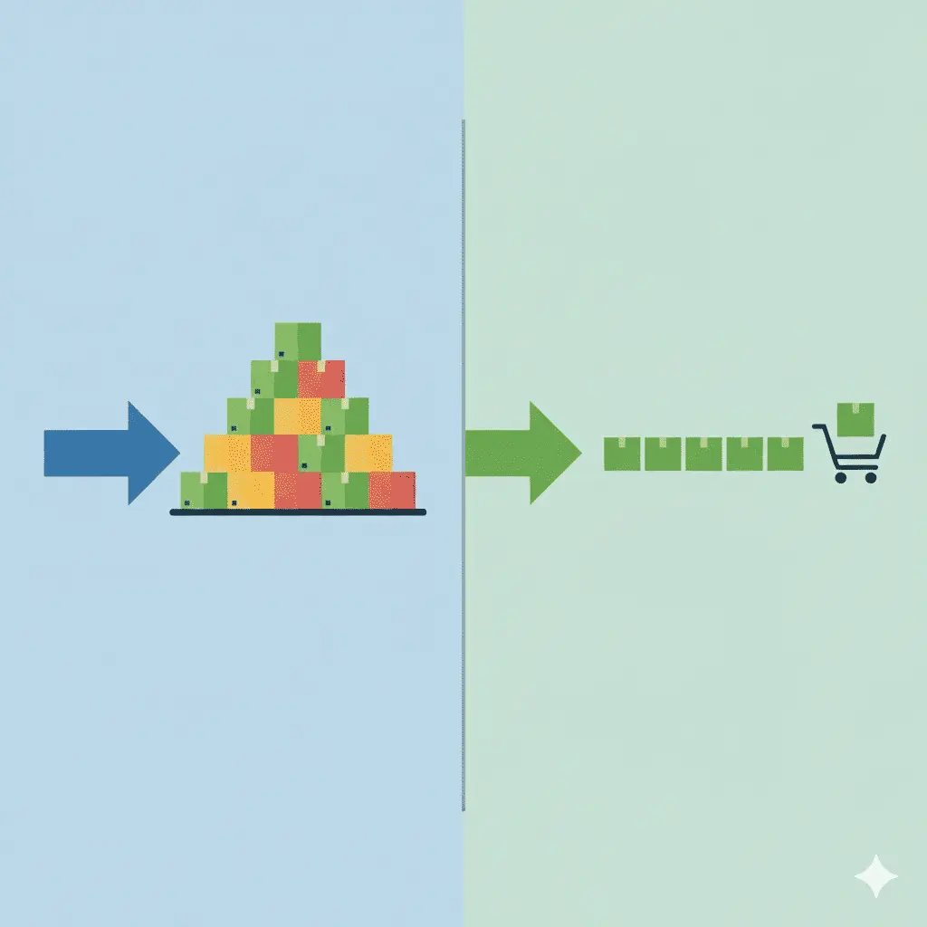 Produção Puxada e Empurrada: o que é, diferenças e como aplicar no seu negócio